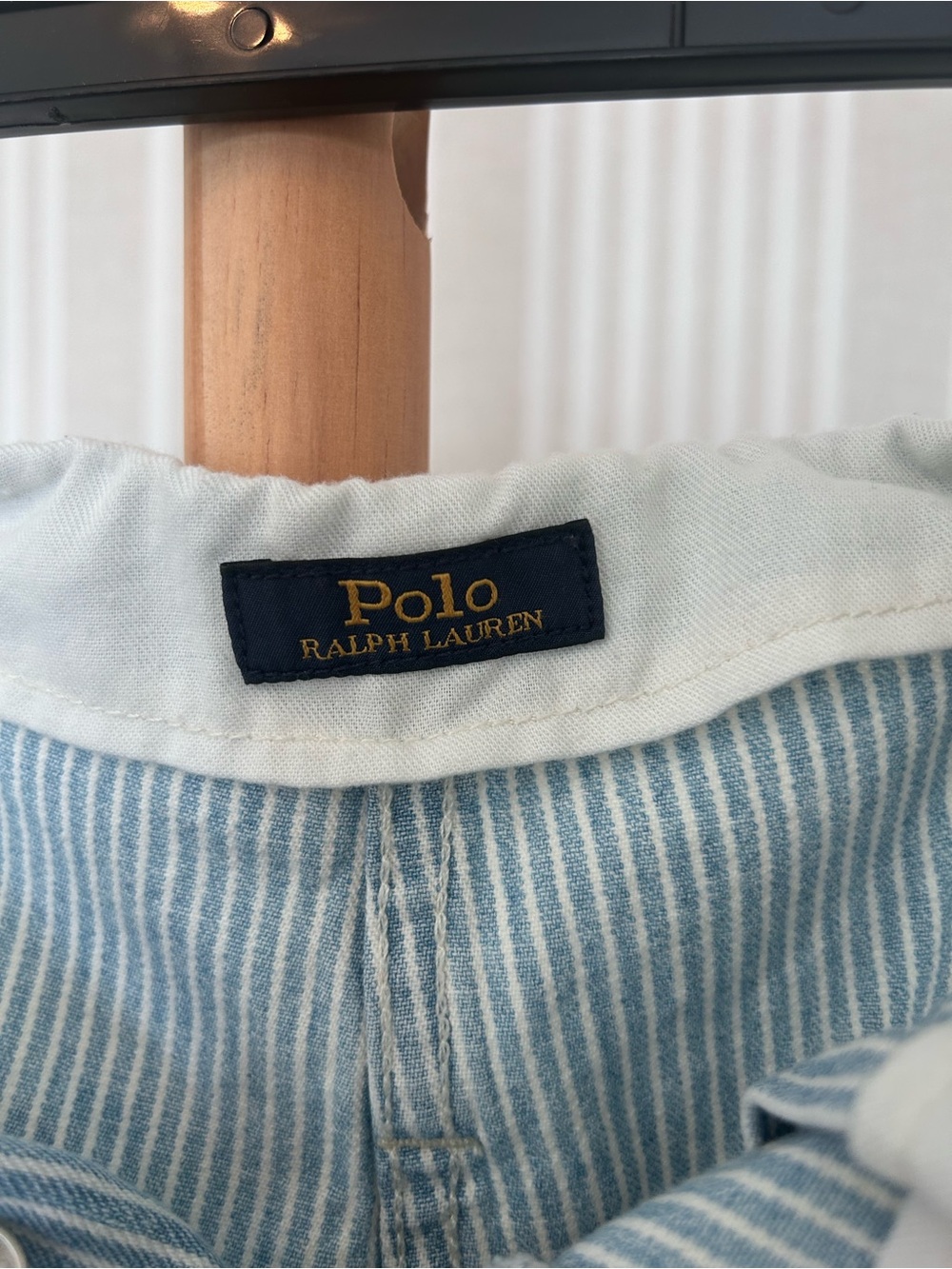 Vtg Polo Ralph Lauren Railroad Stripe Paperbag Waist Denim Jeans Women’s Size 30 - Picture 4 of 9